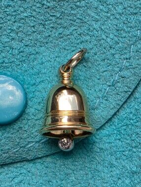Tiffany & Co. 18k Yellow Gold Diamond Bell Charm